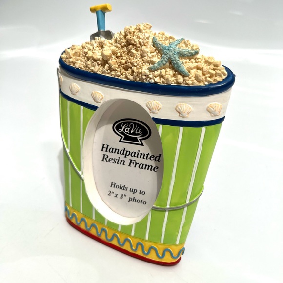 Ceramic Beach Sand Bucket Photo Frame - Picture 2 of 6